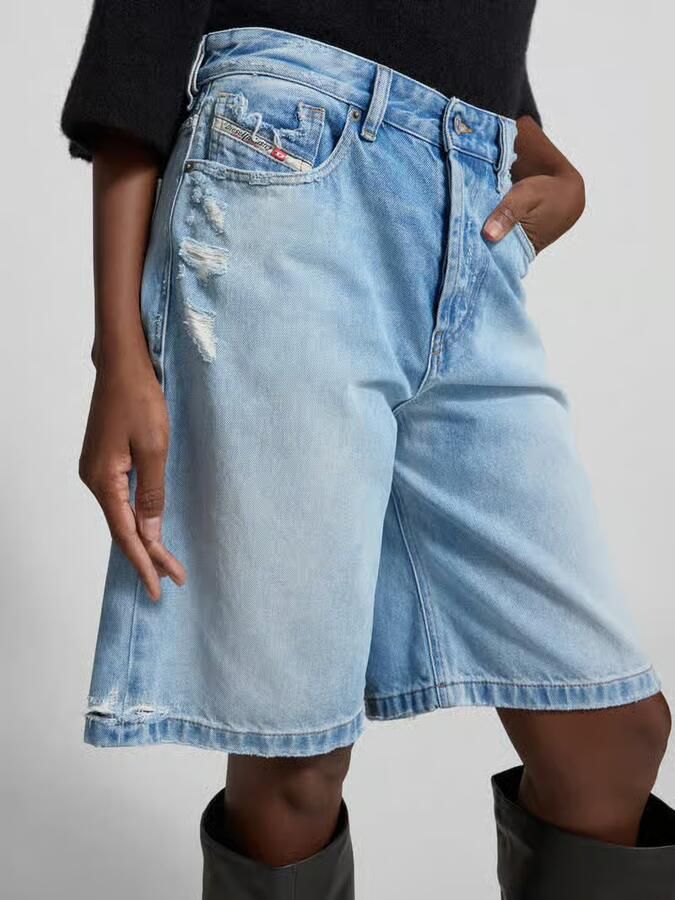 Diesel relaxed fit korte jeans van katoen - Foto 2