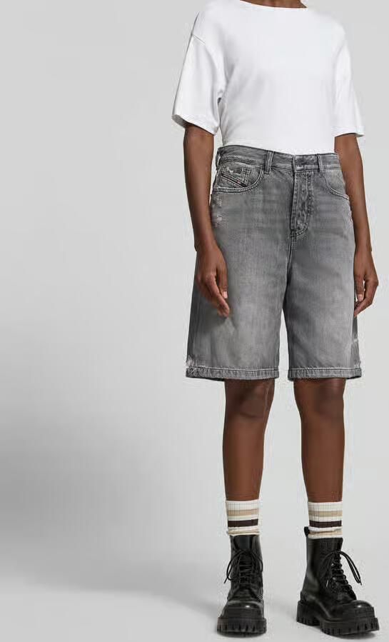 Diesel relaxed fit korte jeans van katoen - Foto 2