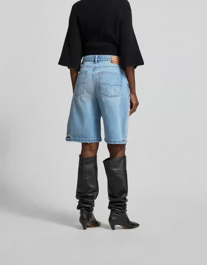 Diesel relaxed fit korte jeans van katoen - Foto 2
