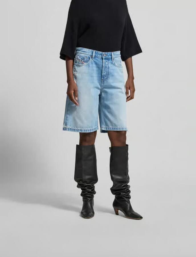 Diesel relaxed fit korte jeans van katoen - Foto 3