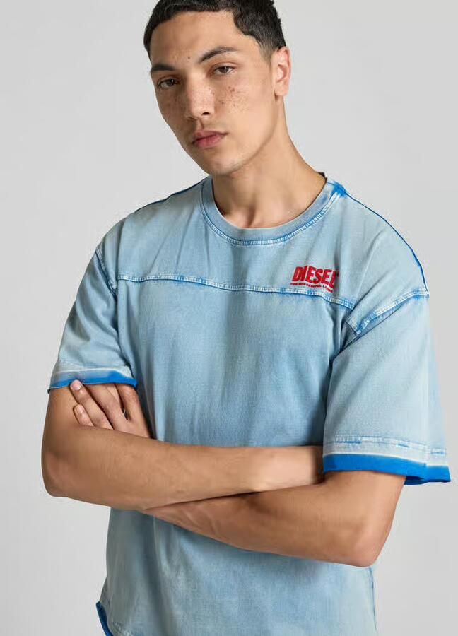 Diesel Relaxed fit T-shirt in denimlook