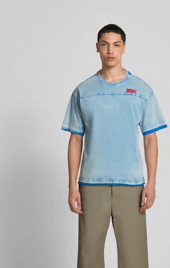Diesel Relaxed fit T-shirt in denimlook - Foto 3
