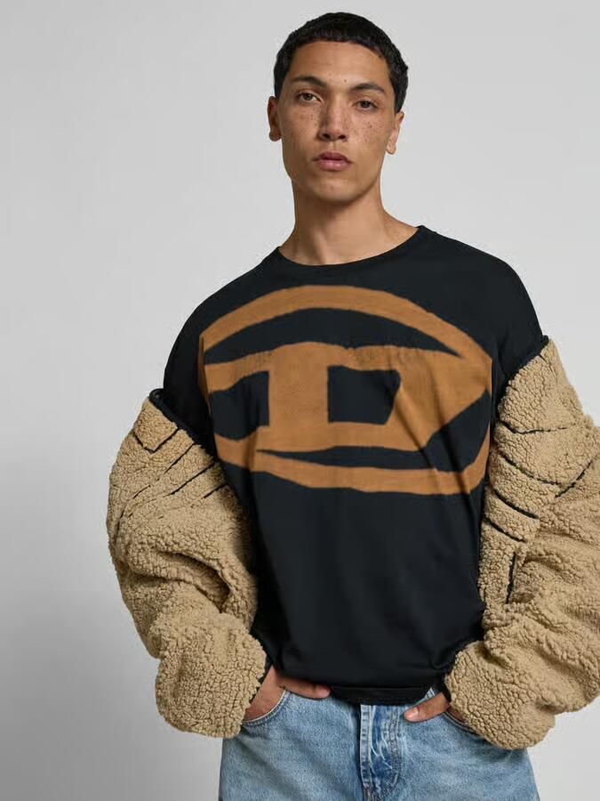 Diesel Relaxed fit T-shirt met logoprint
