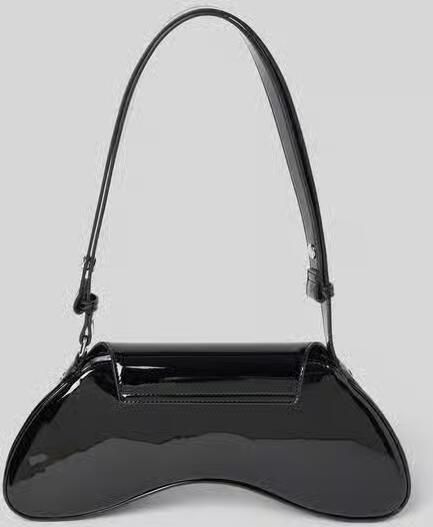Diesel Zwarte schoudertas met ovaal D-logo Black Dames - Foto 13