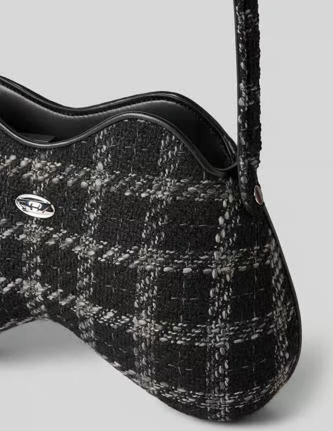 Diesel Schoudertas met logo-applicatie