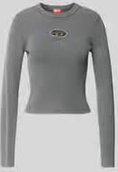 Diesel shirt met lange mouwen met labeldetail