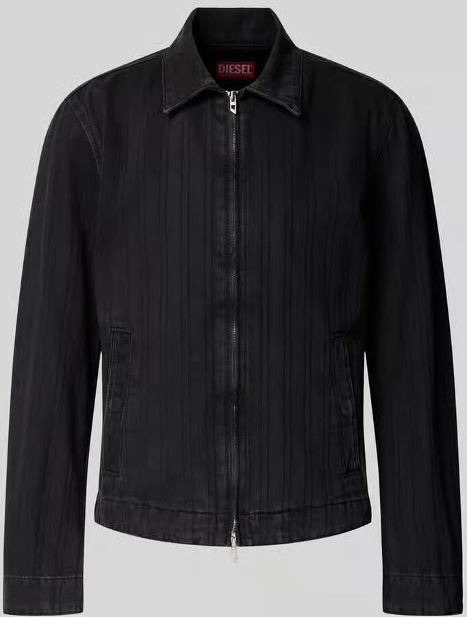 Diesel Slim fit jeansjack van katoenmix