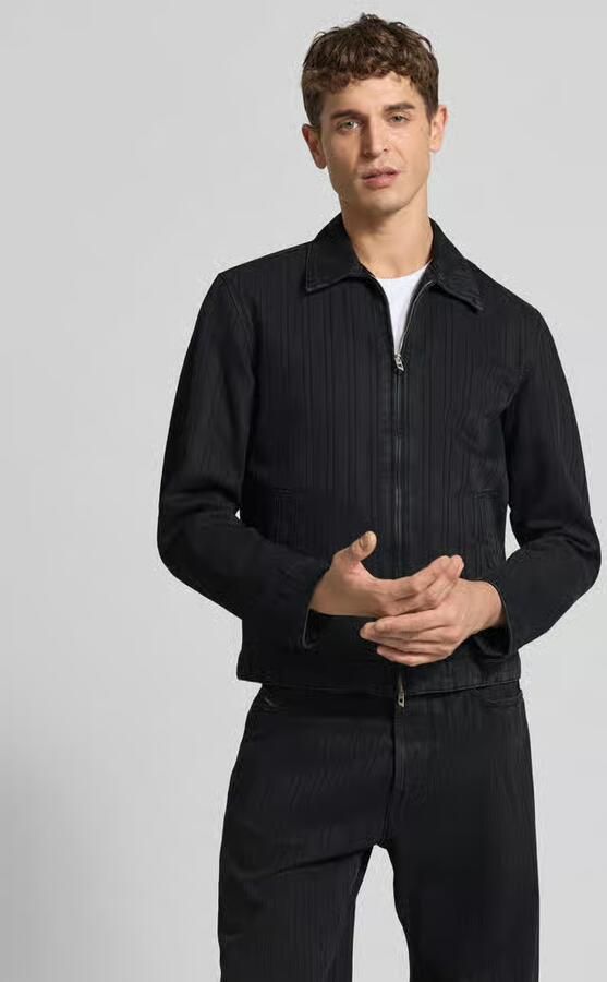 Diesel Slim fit jeansjack van katoenmix - Foto 3