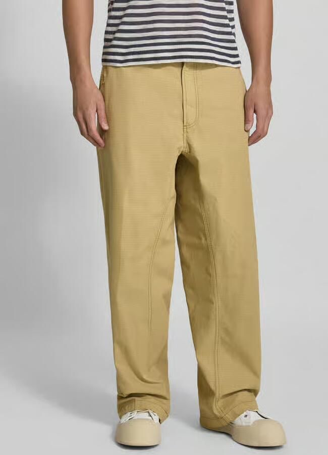 Diesel straight fit broek van puur katoen - Foto 3