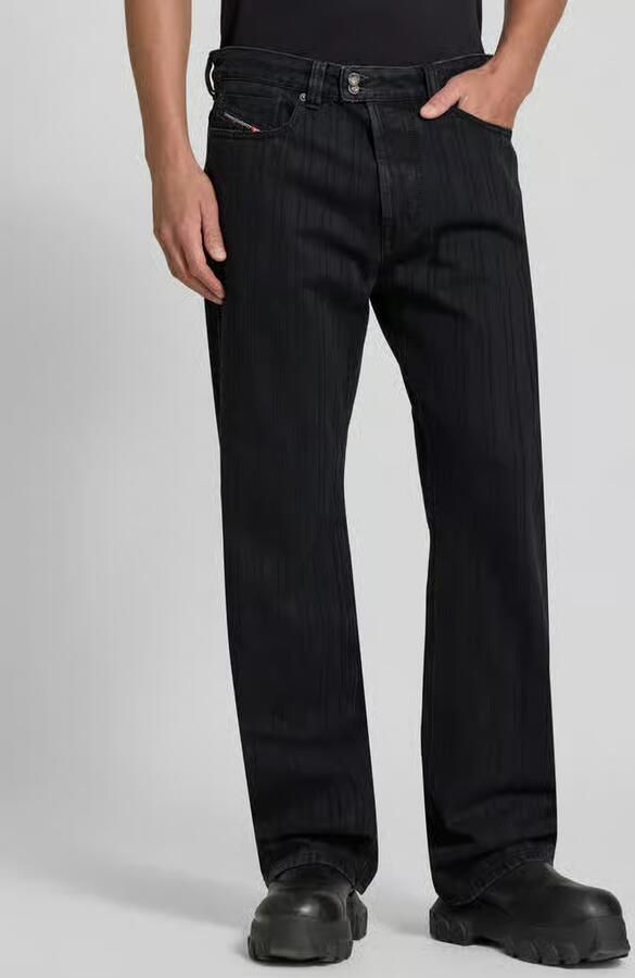 Diesel straight fit jeans met viscose - Foto 3