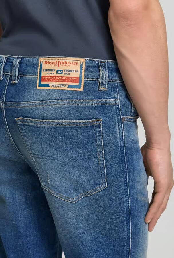 Diesel straight fit jeans van katoenmix