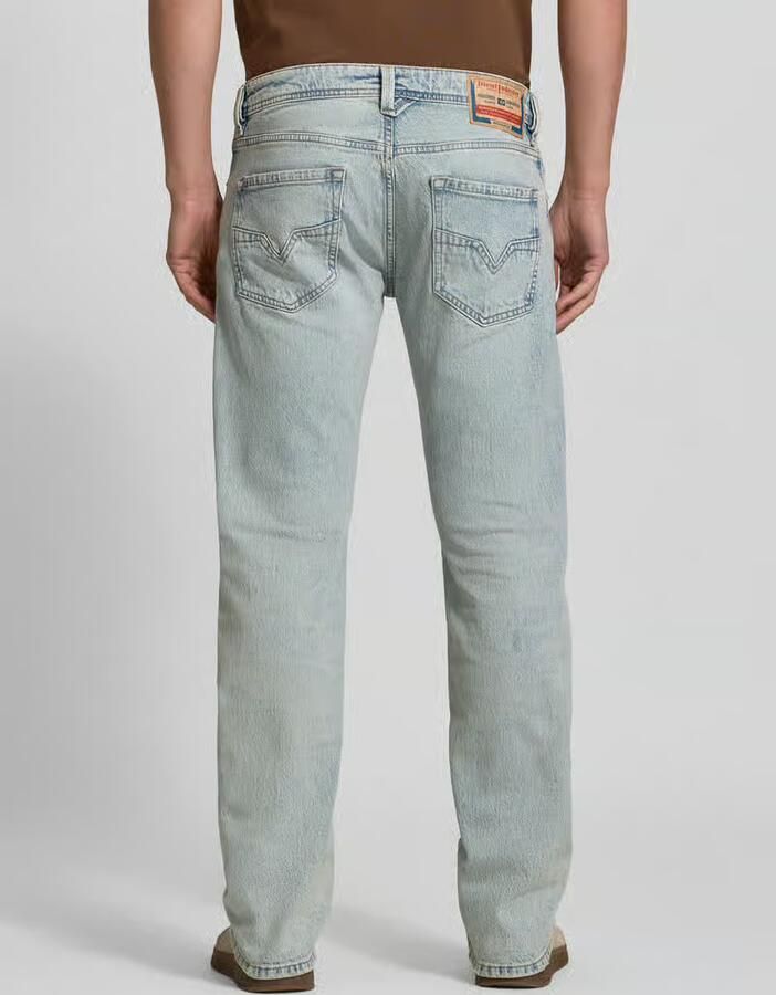 Diesel straight fit jeans van katoenmix - Foto 3