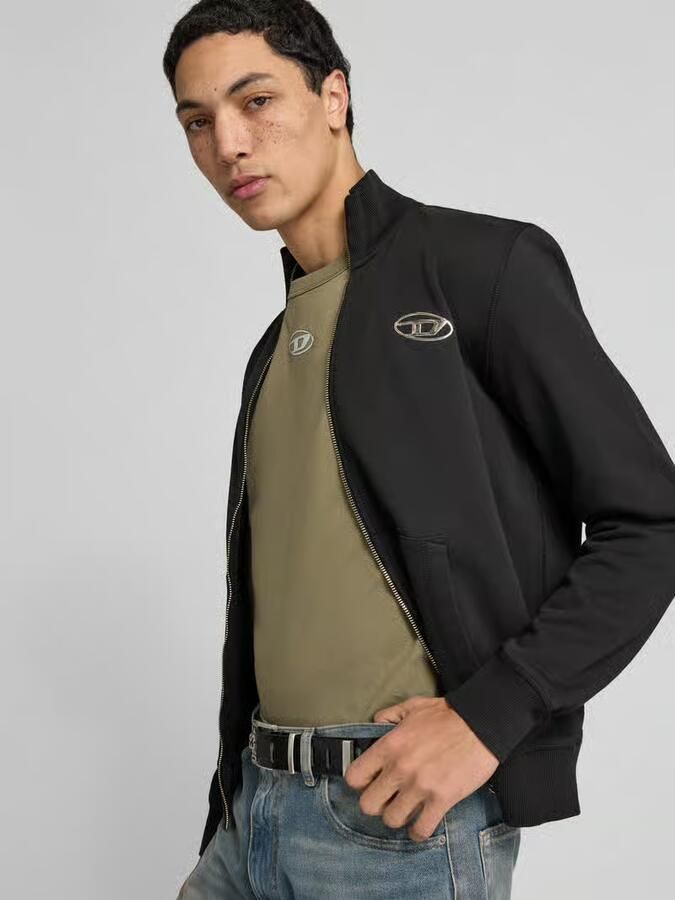 Diesel sweatjack met ritssluiting