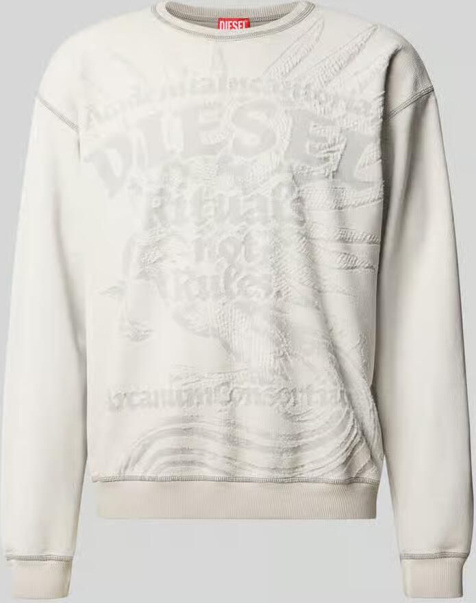 Diesel Sweatshirt met jacquard logodetail - Foto 2