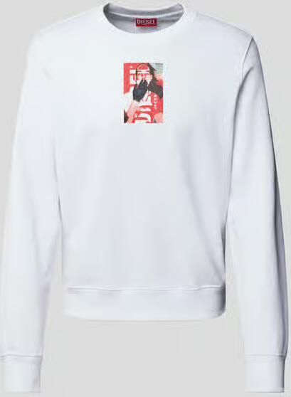 Diesel Sweatshirt met labelprint - Foto 2