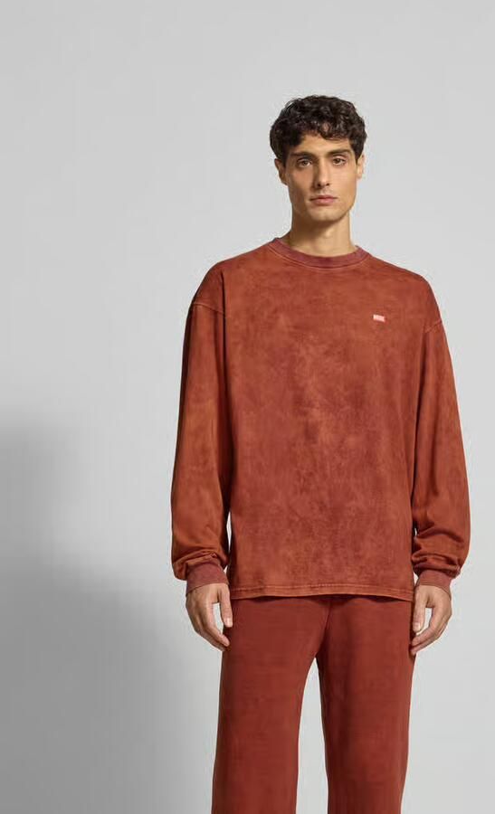 Diesel Sweatshirt met labelprint - Foto 2