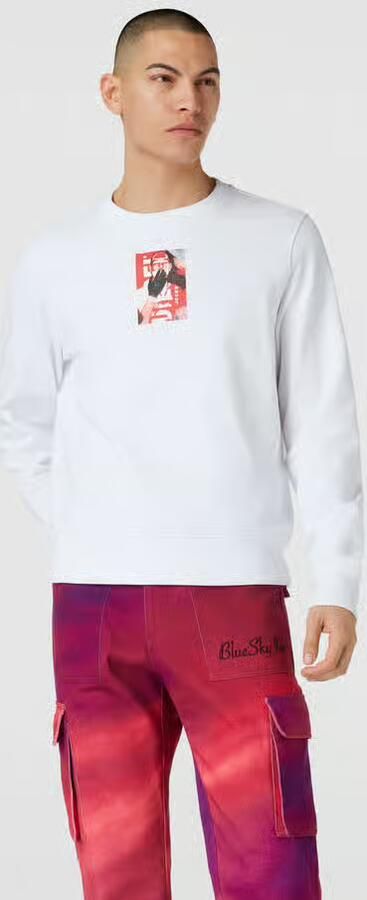 Diesel Sweatshirt met labelprint - Foto 3