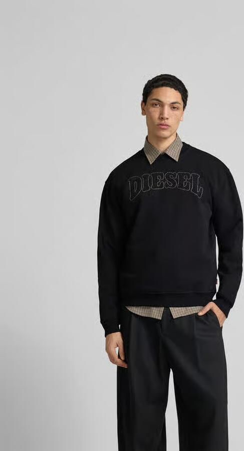 Diesel sweatshirt met labelstitching - Foto 3