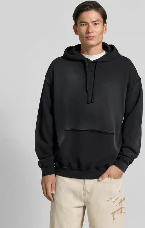 Diesel Sweatshirt met onafgewerkte zoomranden - Foto 3