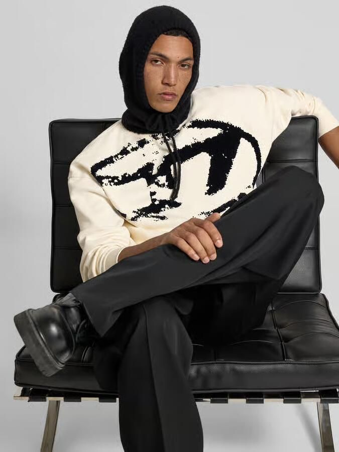 Diesel Sweatshirt met ribboorden