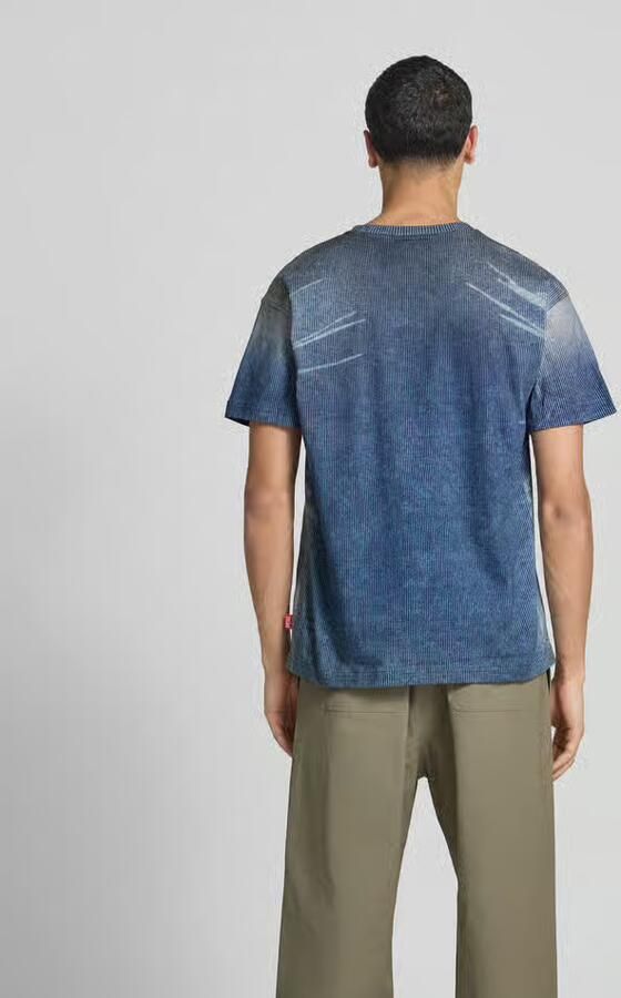 Diesel T-shirt met geribde ronde hals - Foto 3
