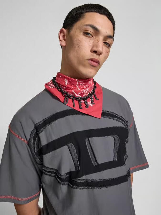 Diesel T-shirt met labeldetail