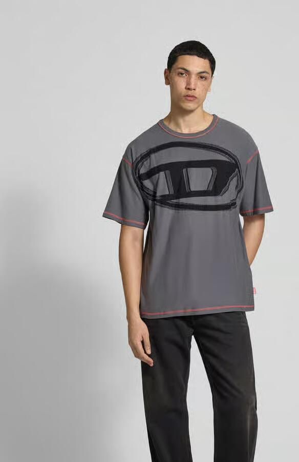 Diesel T-shirt met labeldetail - Foto 3