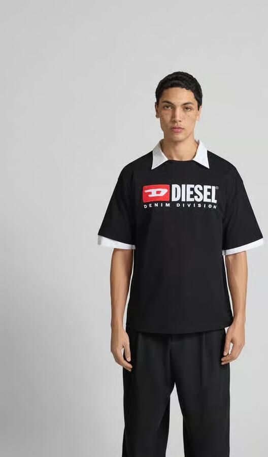 Diesel Zwarte T-shirts en Polos Black Heren - Foto 3