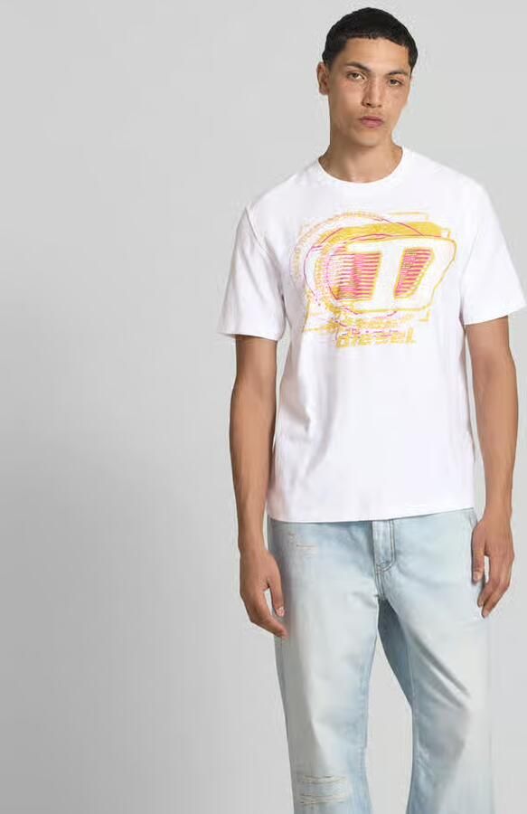 Diesel T-shirt met labelprint - Foto 2
