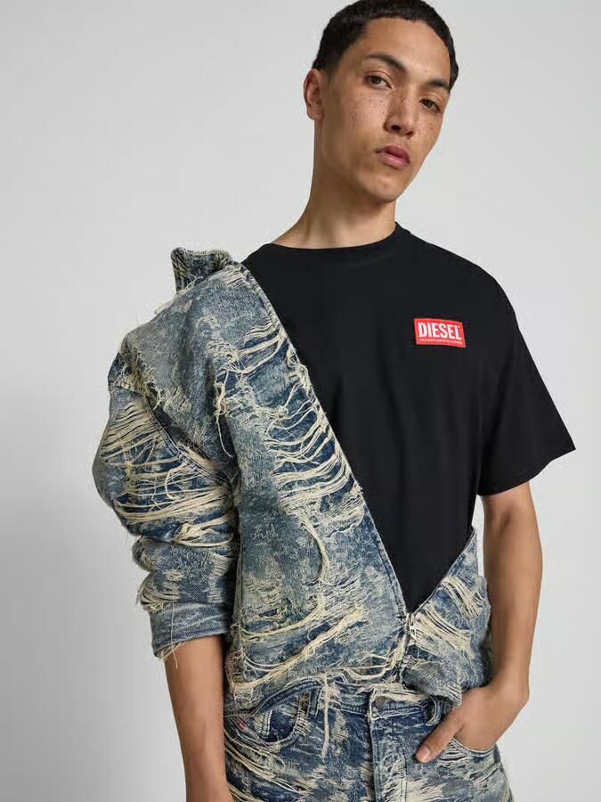 Diesel T-shirt met labelstitching