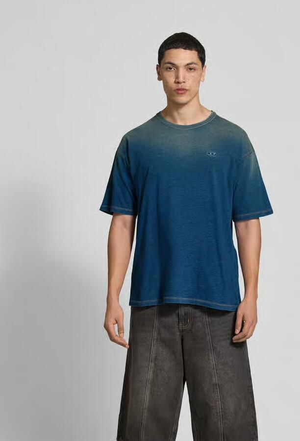 Diesel T-shirt met labelstitching - Foto 2