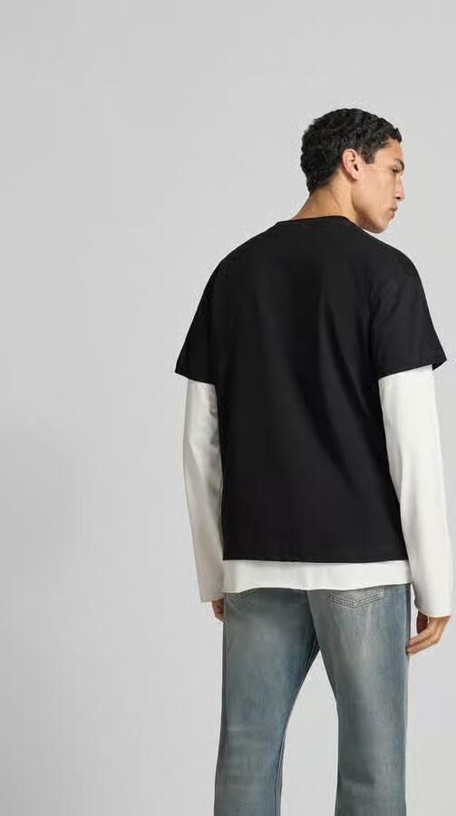 Diesel T-shirt met labelstitching