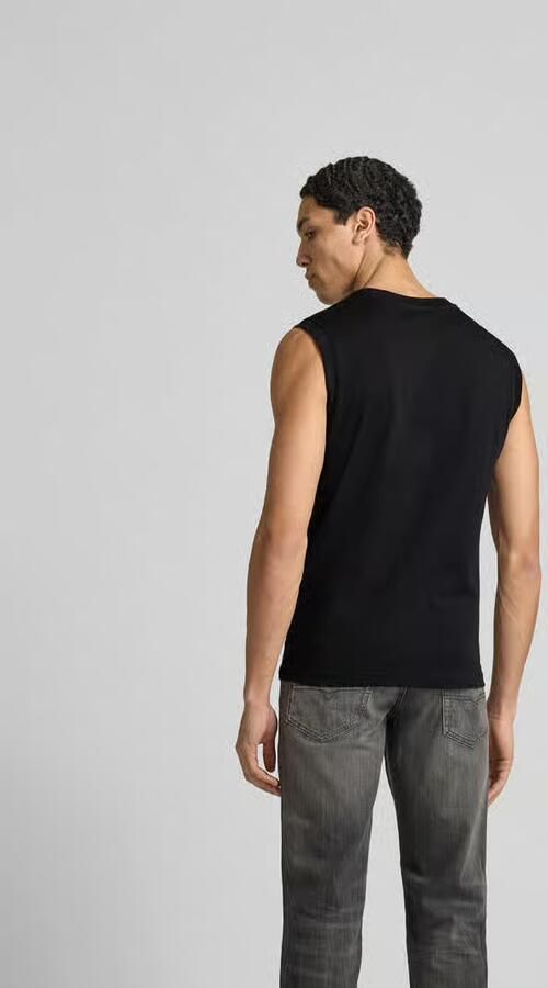 Diesel Tanktop met Labeldetail - Foto 2