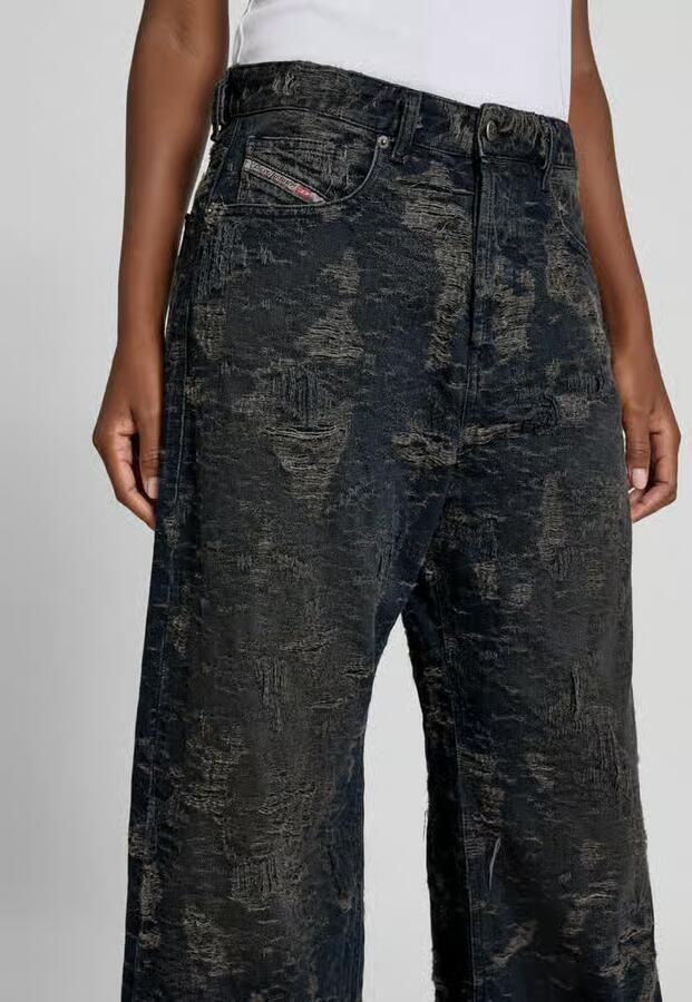 Diesel Wide fit jeans in used-look