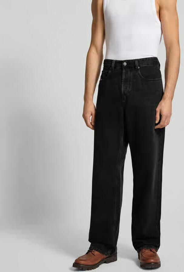 Diesel Wide fit jeans met logopatch - Foto 2