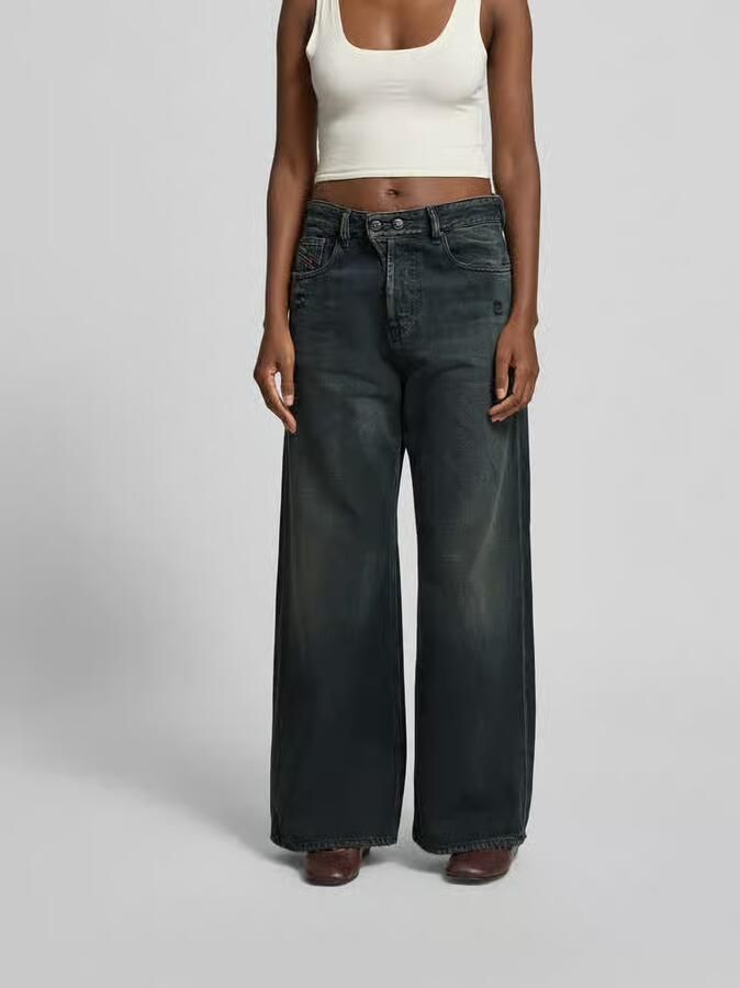 Diesel Wide fit jeans met logopatch - Foto 2