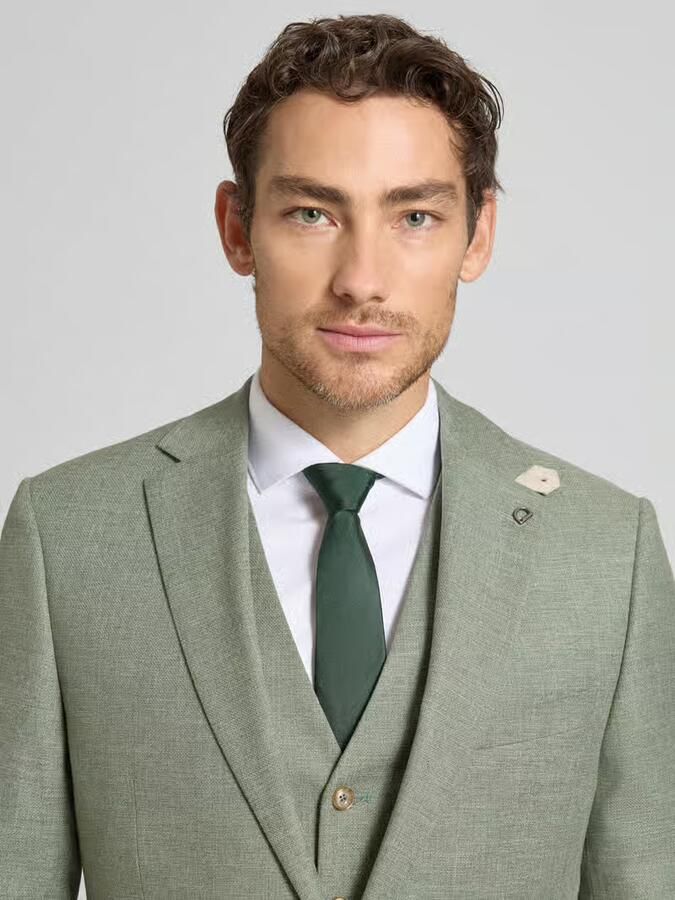 Digel modern fit 2-knoopcolbert met klepzakken model 'Ezzo'
