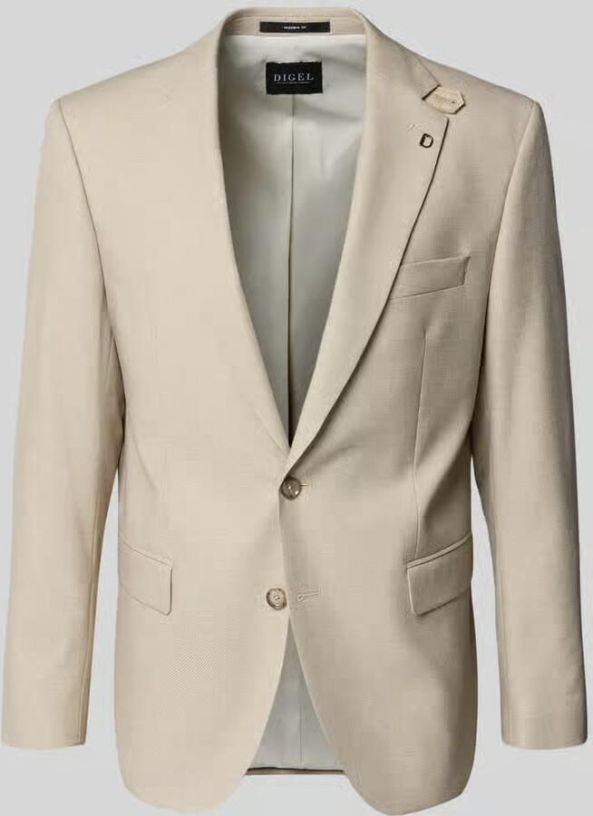 Digel modern fit 2-knoopcolbert met klepzakken model 'Ezzo' - Foto 2
