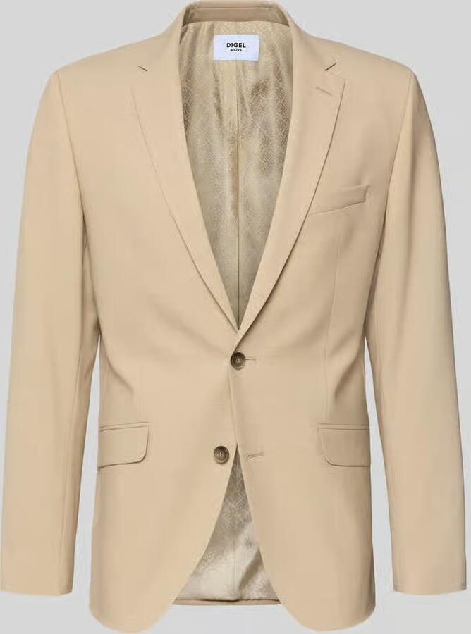 Digel slim fit 2-knoops colbert met klepzakken model 'Allan' - Foto 2