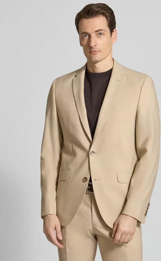 Digel slim fit 2-knoops colbert met klepzakken model 'Allan' - Foto 3