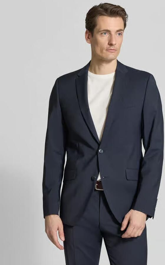 Digel slim fit 2-knoops colbert met klepzakken model 'Allan' - Foto 4