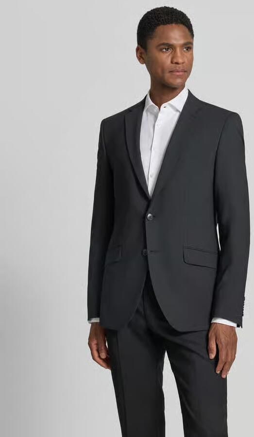 Digel slim fit 2-knoops colbert met klepzakken model 'Allan' - Foto 3