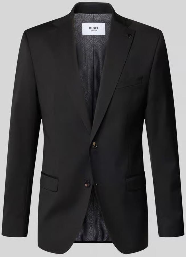 Digel slim fit 2-knoops colbert met klepzakken model 'Move Alesso' - Foto 2