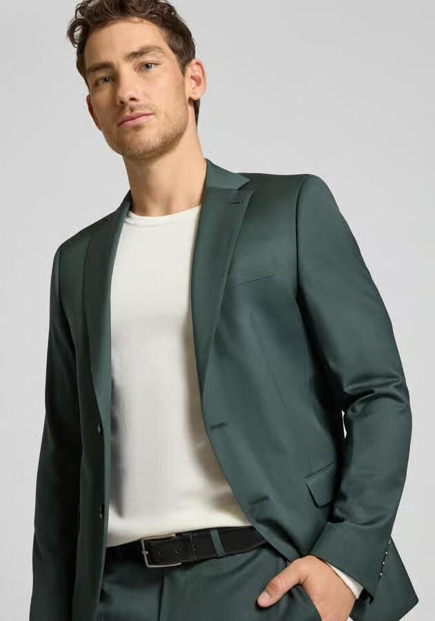 Digel slim fit 2-knoops colbert met klepzakken model 'Move Alesso'