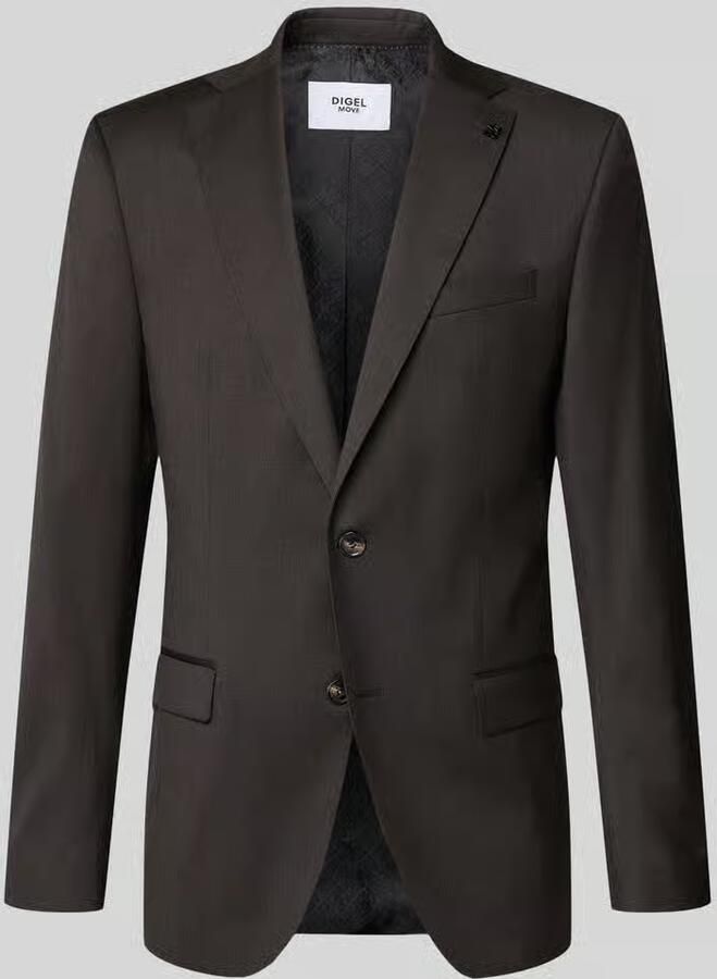 Digel slim fit 2-knoops colbert met klepzakken model 'Move Alesso' - Foto 2