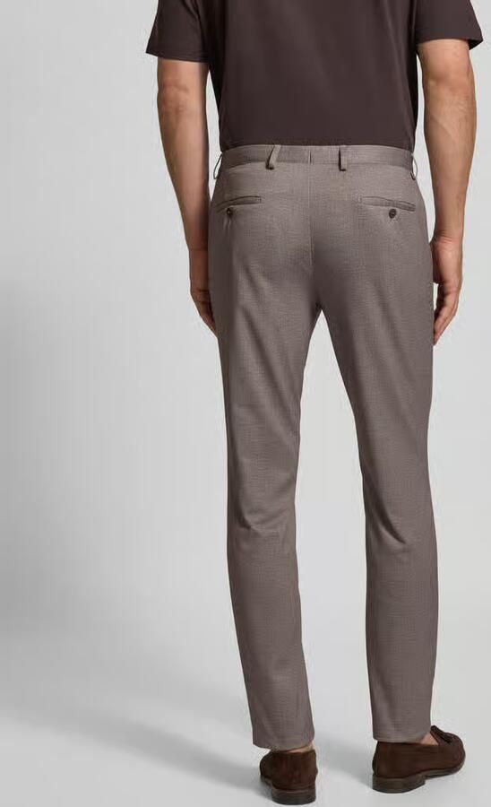 Digel Slim fit pantalon met achterzakken model 'Ano'