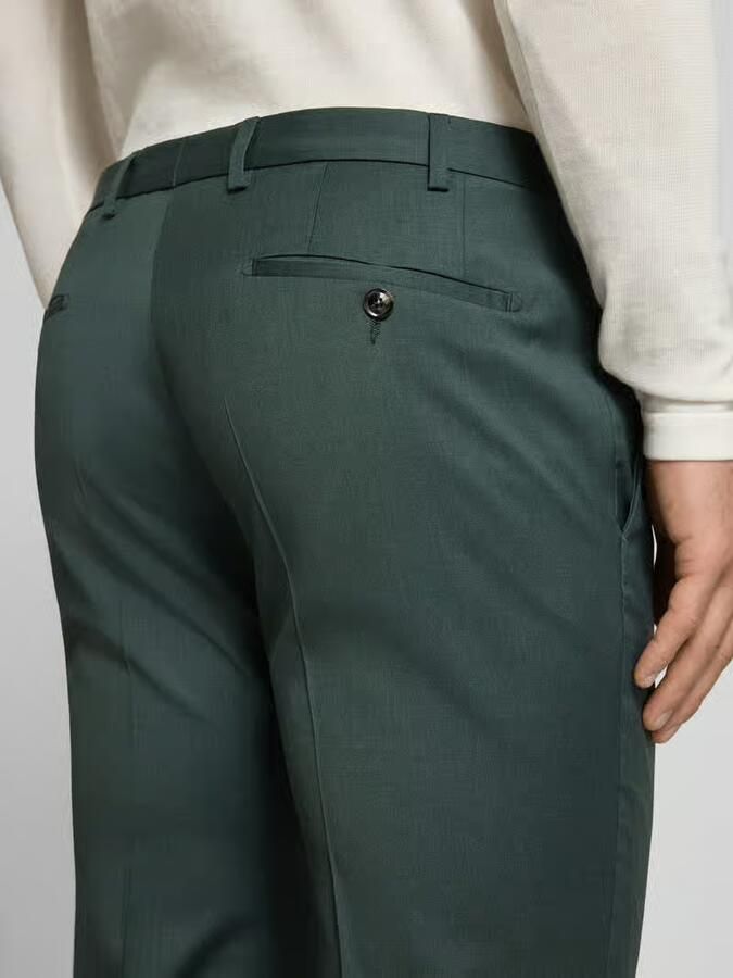 Digel Slim fit pantalon met persplooien model 'Move Apollo'