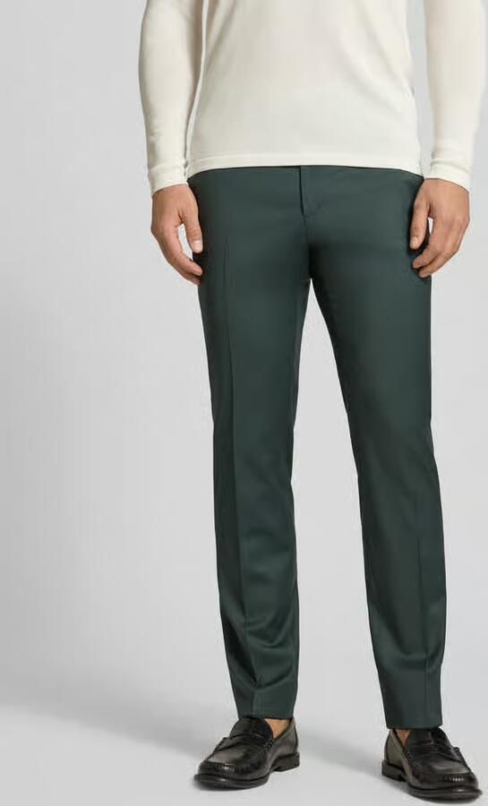 Digel Slim fit pantalon met persplooien model 'Move Apollo' - Foto 3