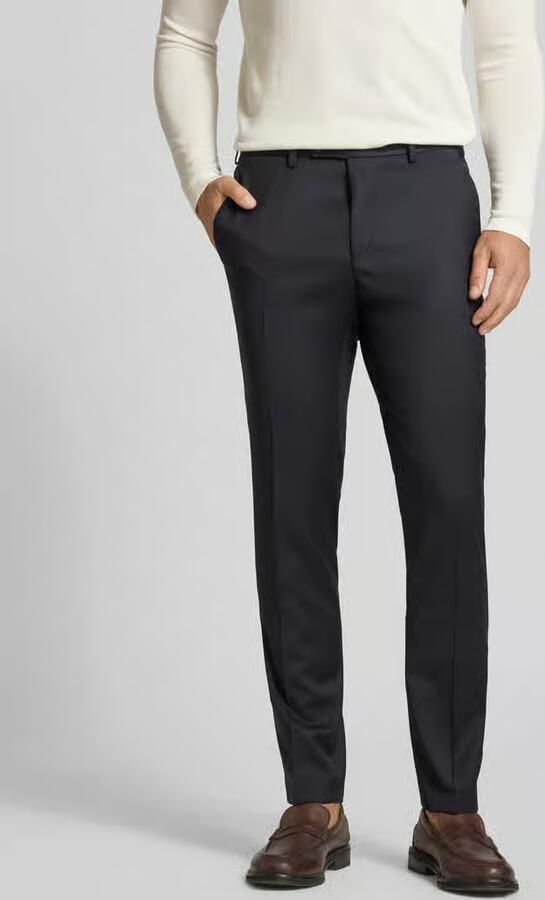 Digel Slim fit pantalon met persplooien model 'Move Apollo' - Foto 3