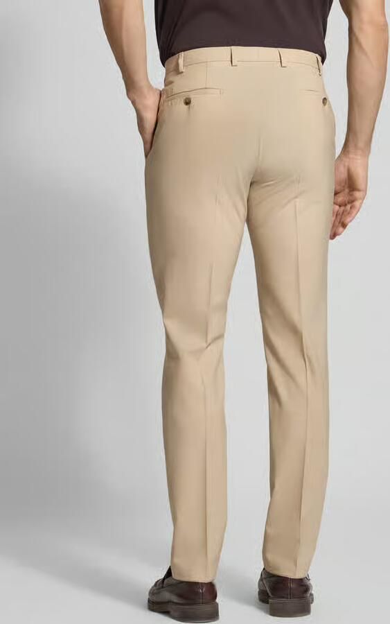 Digel slim fit pantalon van scheerwolmix met paspelzakken achter model 'Apollo' - Foto 3